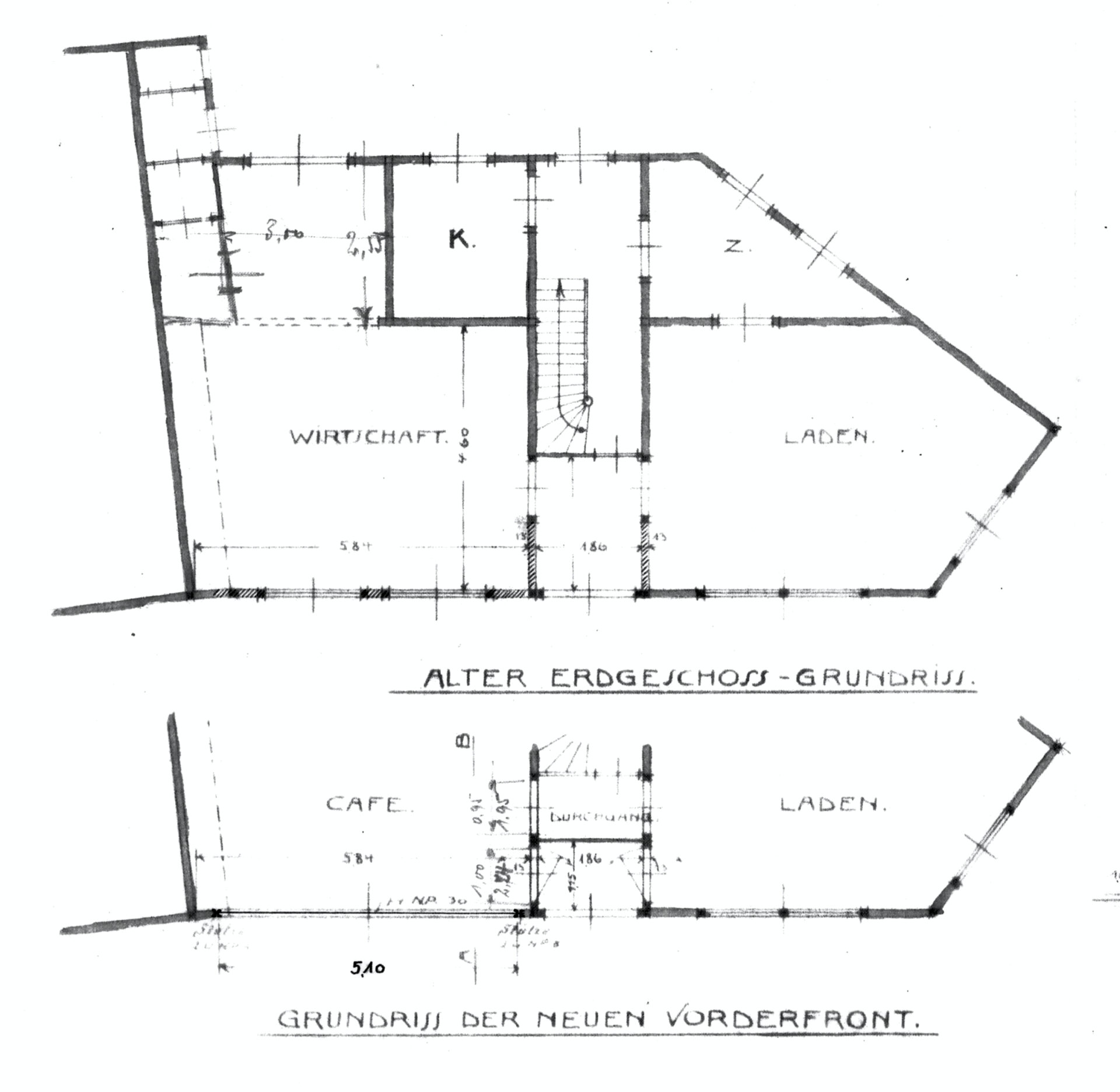 Hauptstraße 61 Grundriss Vor Umbau 1913