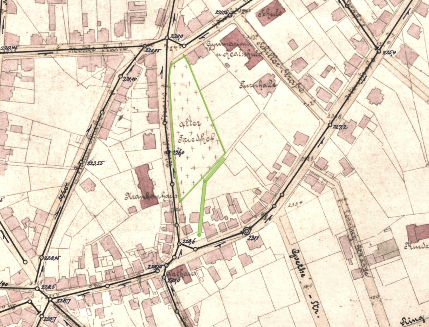 Weg zum alten Friedhof